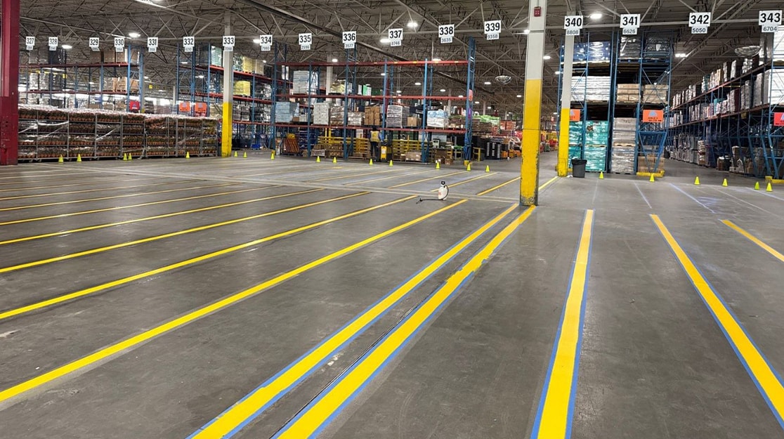 Aldi Warehouse Floor Markings